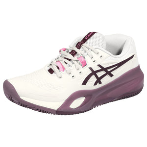 Asics Women's Gel-Resolution X - Clay - Soft Oat/Dark Aubergine