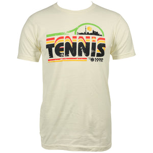 Merchant of Tennis Unisex Retro Racquet Tee - Natural