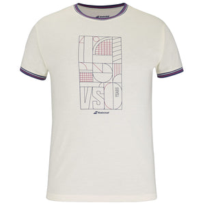 Babolat Men's 150 Years Cotton Tee - Cannoli Cream