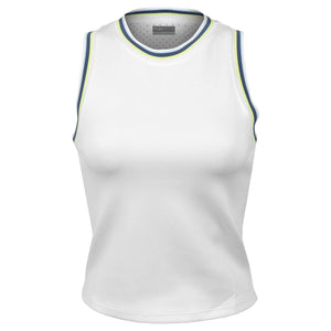 Lija It's all about Love Varsity Tank - White