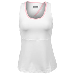 Lija Women's In Full Swing Peek Tank - White