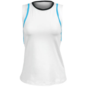 Sofibella Women's Style Icons Tank - White/Electric Blue