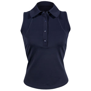 MPG Women's Cloud Club Sleeveless Polo - Navy Blazer