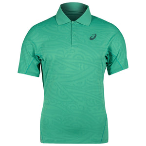 Asics Men's Match Jaquard Polo - Aurora Green