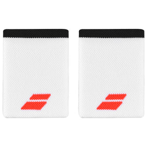 Babolat Logo Jumbo Wristband - White/Red