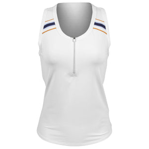 Sofibella Women's Classic Currents Racerback Tank - White