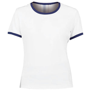 Sofibella Women's Classic Currents Cap Sleeve Tee - White