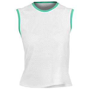 Sofibella Women's Alpine Whites Mesh Sleeveless Top - White