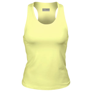 Lija Women's Modern Match Rival Tank - Pastel Yellow