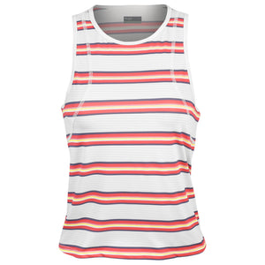 Lija Women's Game Changer Shift Printed Tank - Hibiscus Stripe