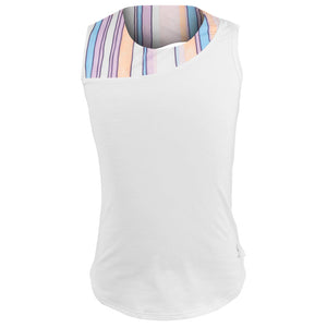 Sofibella Girls Fun Stripes Tank - White/Fun Stripes Multi