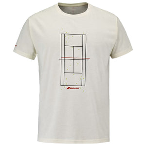 Babolat Men's Exercise Graphic Tee - Cannoli Cream