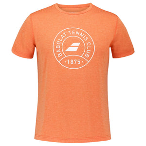 Babolat Men's Exercise Graphic Tee - Vibrant Orange Heather