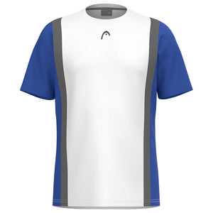 Head Boys Club Tech Tee - White/Royal