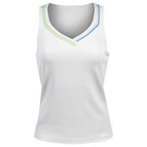 Lucky In Love Women's Lavish Lane Lavish Stripe Tank - White/Multi
