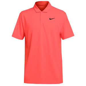 Nike Men's DriFit Solid Polo - Hot Lava