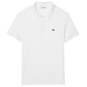 Lacoste Men's Pima Cotton Ribbed Polo - White