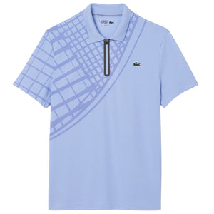 Lacoste Men's Ultra Dry Printed Polo - Purple