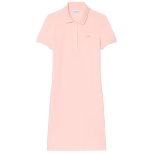 Lacoste Women's Stretch Mini Pique Polo Dress - Light Pink