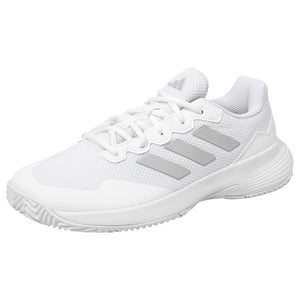 adidas Women's GameCourt 2 - Cloud White/Silver Metallic