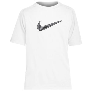 Nike Boys DriFit Multi Short Sleeve - White