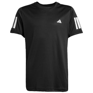 adidas Boys Club 3 Stripe Tee - Black