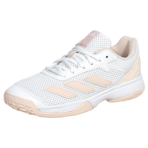 adidas Junior Courtflash K - White/Wonder Quartz