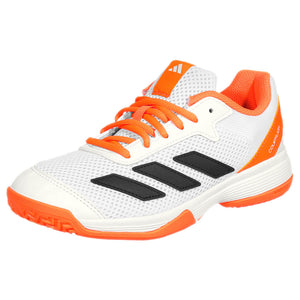 adidas Junior Courtflash K - Cloud White/Lucid Orange