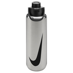 Nike Recharge Chug Stainless Steel Bottle 32oz - Brushed Stainless Steel/Black