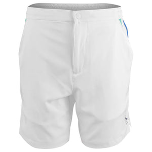 Penguin Men's Heritage Blocked Short - Bright White/Multi
