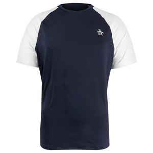 Penguin Men's Essentials Performance Core Blocked Tee - Black Iris