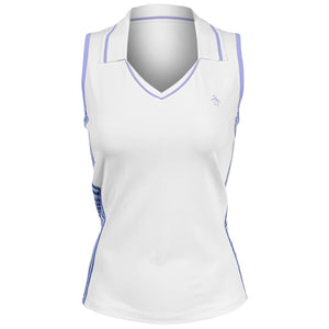 Penguin Women's Sleeveless Racer Polo - Bright White
