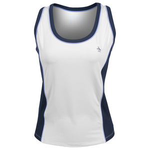 Penguin Women's Mixed Texture Tank - Bright White