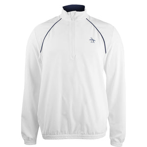 Penguin Men's Tournament 1/4 Zip Pullover - Bright White/Navy