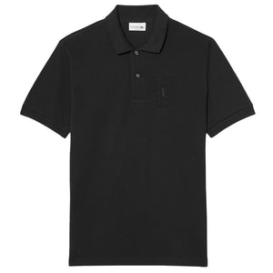Lacoste Men's Embroidered Petit Pique Polo - Black
