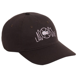 Lacoste Cotton Twill Printed Cap - Brown