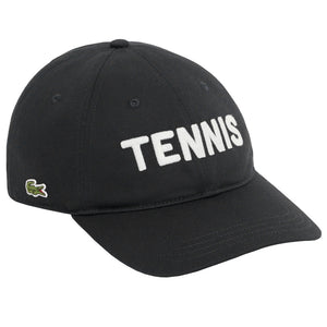 Lacoste Embroidered Cotton Twill Cap - Black/White