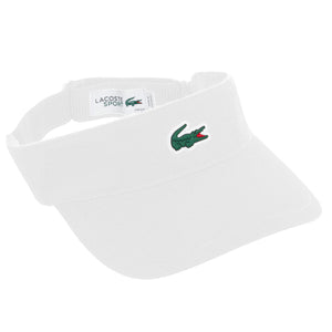 Lacoste Diamond Taffeta Sport Visor - White