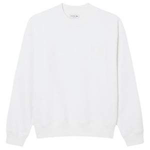 Lacoste Men's Embroidered Fleece Sweater - White