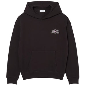 Lacoste Men's Multi Print Fleece Hoodie - Brown