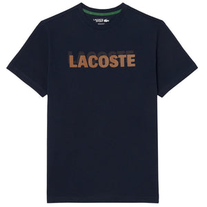 Lacoste Men's Ultra Dry Printed Sport Tee - Navy Blue