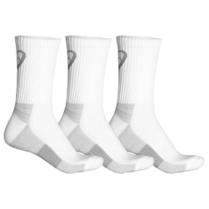 Asics Training Crew 3 Pack Socks - White