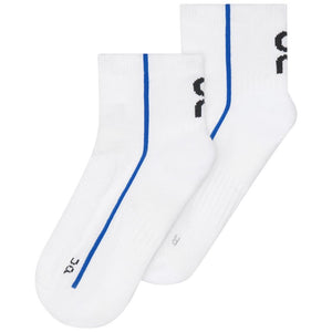 On Court Mid 1 Pack Socks - White/Indigo