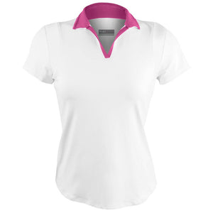 Lija Women's Don't Stop Me Now Roller Tee - White/Prism Pink