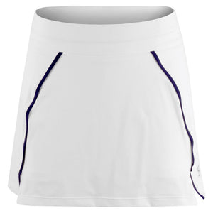 Sofibella Women's Indigo 14" Skort - White/Navy