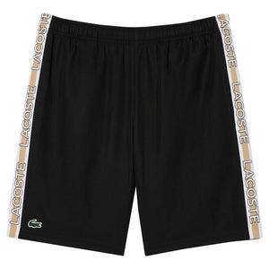 Lacoste Men's Stripe Logo Short - Black