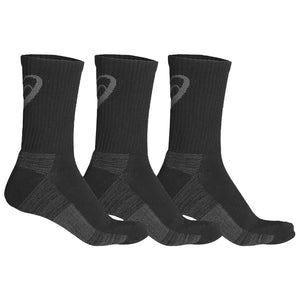 Asics Training Crew 3 Pack Socks - Black