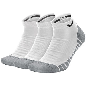 Nike Everyday Max Cushion No-Show 3 Pack Socks - White/Wolf Grey