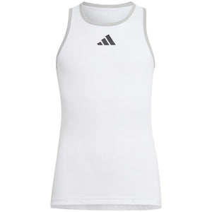 adidas Girls Club Tank - White