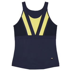 Fila Women's Alley Halter Tank - Fila Navy/Limoncello